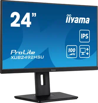 Garantie iiyama XUB2492HSU-B6 écran plat de PC 60,5 cm (23.8") 1920 x 1080 pixels Full HD LED Noir