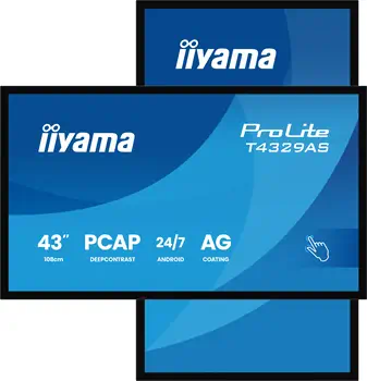 Avantages iiyama T4329AS-B1AG écran plat de PC 108 cm (42.5") 3840 x 2160 pixels 4K Ultra HD LED Écran tactile