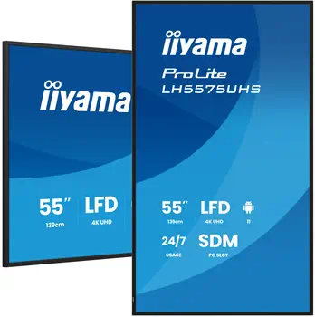 Livraison gratuite Affichage dynamique iiyama LH5575UHS-B2AG