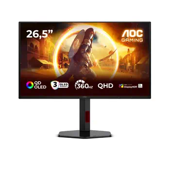 Comparaison AOC G4 Q27G4SDR écran plat de PC 67,3 cm (26.5") 2560 x 1440 pixels Quad HD QD-OLED Noir, Rouge
