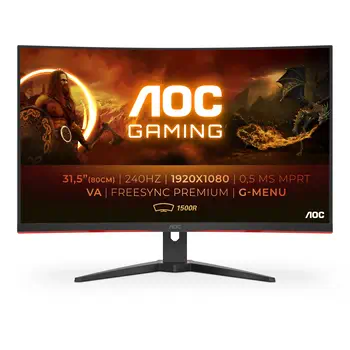 AOC G2 C32G2ZE/BK écran plat de PC 80 cm (31.5") 1920 x 1080 pixels Full HD LED Noir, Rouge achat