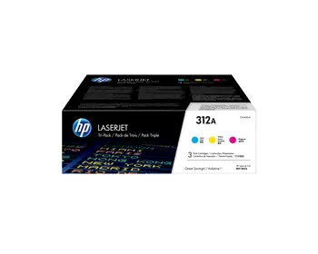 Livraison gratuite Cartouche HP 312A toner Cyan Tri-Pack