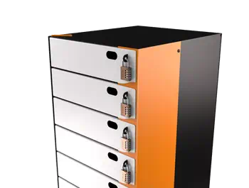 10 casiers Tabisafe M serrure cadenas Tabipower