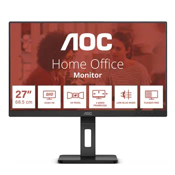 Meilleur prix AOC Q27E3UMF écran plat de PC 68,6 cm (27") 2560 x 1440 pixels Quad HD Noir