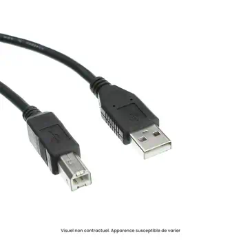 Câble USB A vers USB B 1,8m (pour imprimantes
) - Grade Reconditionné en France Très bon état achat responsable