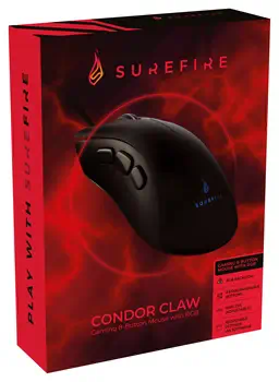 Revendeur officiel SureFire Condor Claw souris Gaming Droitier USB Type-A Optique 6400 DPI